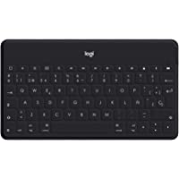 Logitech Keys-To-Go Teclado Inalámbrico Bluetooth para iPhone- iPad- Apple TV- ligero- Ultraportátil- Disposición QWERTY…